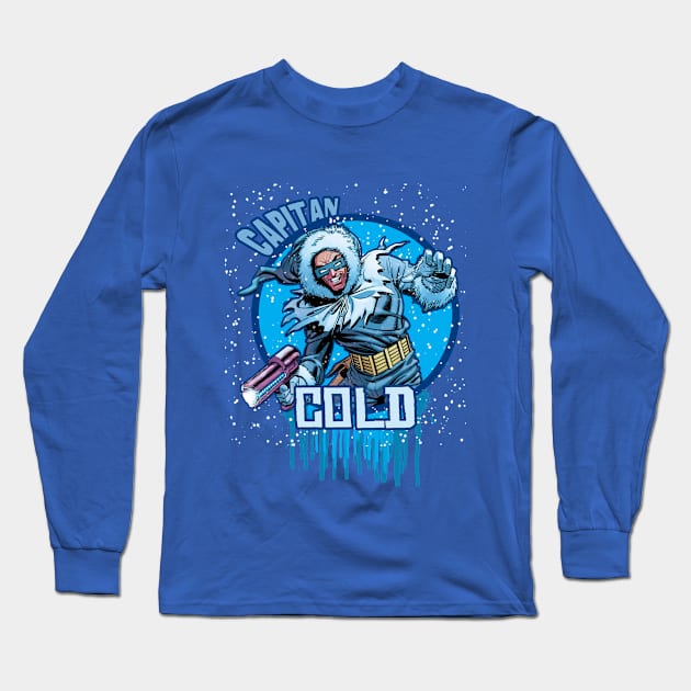 Capitan Cold - The Flash 'Desing Comic' Long Sleeve T-Shirt by danygammerx